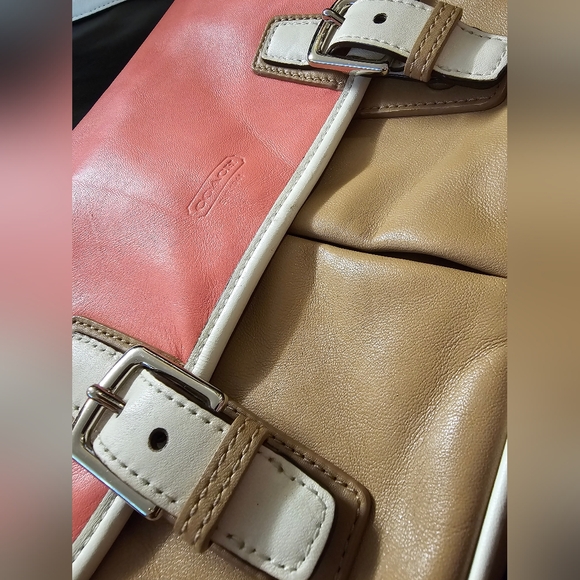 Coach Park Colorblock Crossbody Flap Bag F23383 EUC - Picture 12 of 14